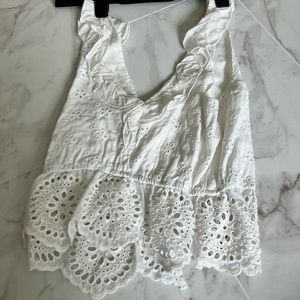 White Lace Tank